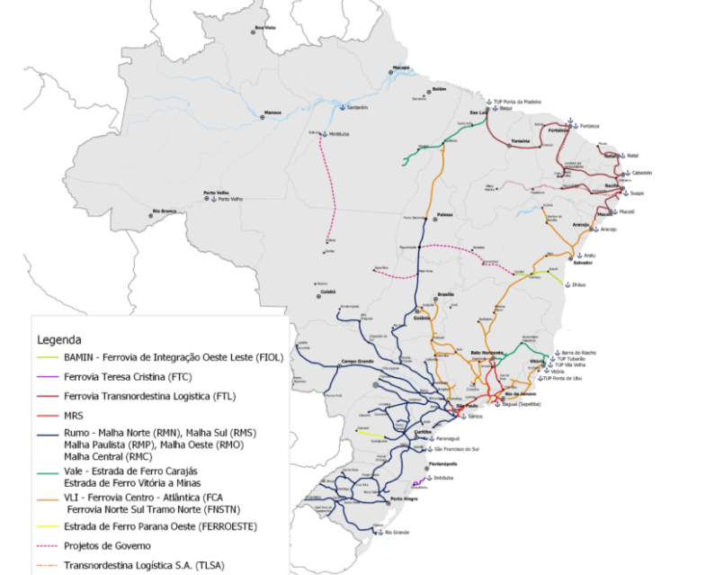 Ferrovias: malha do Brasil é curta e falta dinheiro, avaliam especialistas